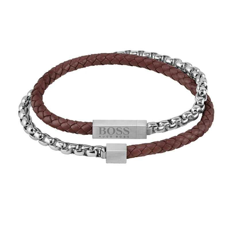 Hugo Boss Men's bracelet Chain For Him in stainless steel, IP gold 1580289